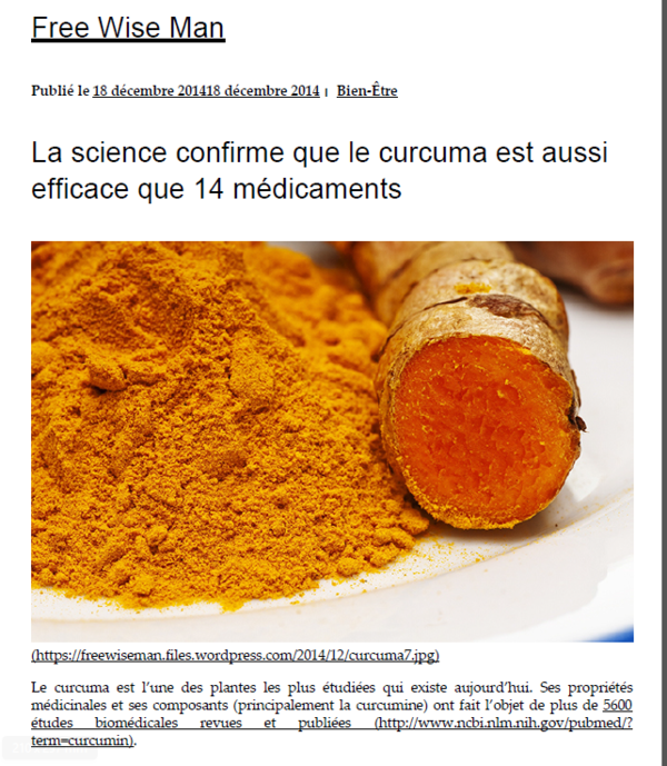 Les Bienfaits Du Curcuma.